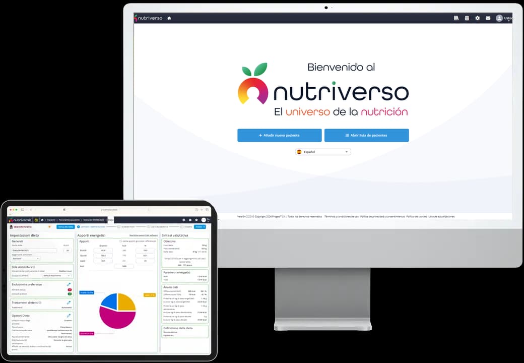 Software en la nube para nutricionistas